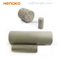 Hengko Custom 0.2-90 Cartucho de filtro de metal sinterizado poroso de micras para purificación industrial y médica y filtración